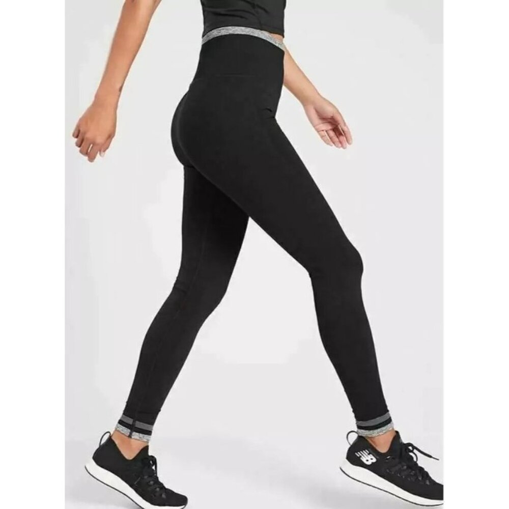 NWOT Athleta Womens Black Andes Seamless Tight High Rise Legging Sz M 0986 - Picture 9 of 11